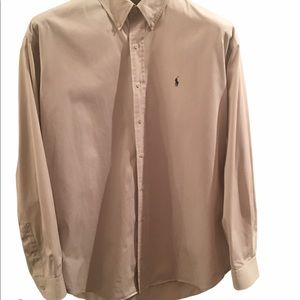 Ralph Lauren Men Shirt Blake Long Sleeve Beige XL